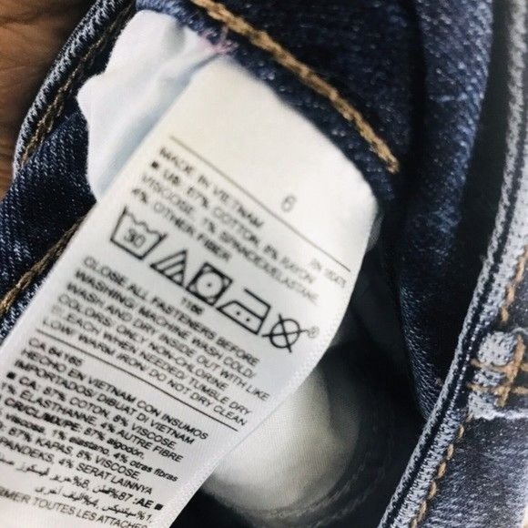 OLD NAVY Rockstar Super Skinny Ankle Mid-Rise Jeans Size 6 - Picture 8 of 9